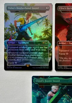 MTG Final Fantasy Secret Lair WEAPONS - RAINBOW FOIL - Loose - Image 4