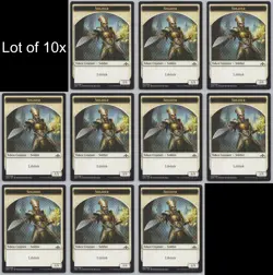 MTG (10) Soldier Token - Guilds of Ravnica (GRN) 2/8 -z55 - Image 1