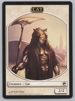 MTG (10) Cat Token - Scars of Mirrodin (SOM) 1/9 -z52 - Image 2