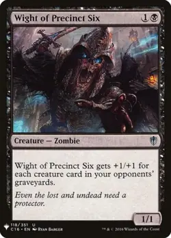 Wight of Precinct Six - Medium Play MTG Mystery Booster - Image 1