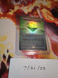 Chaos Emerald Lotus Petal GREEN - Sonic Secret Lair MTG Magic The Gathering 7031 - Image 3