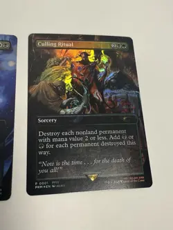 MTG X Final Fantasy Culling Ritual and Despark * Foil * Promo Cards Set Of 2 - Image 3