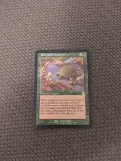 Pattern of Rebirth MTG Urza's Destiny - Sticker On Back. See Photos - Image 1