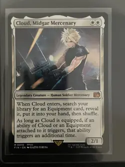 Cloud, Midgar Mercenary - M 0010 - Final Fantasy - MTG NM NON FOIL - Image 1