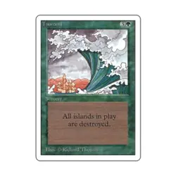 WOTC MtG Unlimited Tsunami (U) VG - Image 1