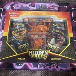 Pokemon TCG Hidden Fates Charizard GX Booster Collection Box Factory Sealed - Image 1