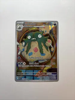 2025 Garbodor IR 141/086 SV: White Flare English PACK FRESH NM Pokemon TCG - Image 1
