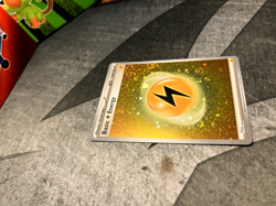 Pokemon 151 Lightning Energy 004 [3x Swirls] Galaxy Cosmos Holo Variant NM/M - Image 1