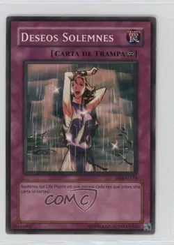 Solemn Wishes Spanish YuGiOh Dark Beginning 1 #DB1-SP174 2004 0ez5 - Image 1
