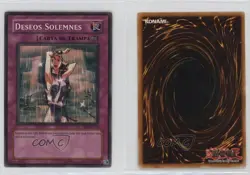 Solemn Wishes Spanish YuGiOh Dark Beginning 1 #DB1-SP174 2004 0ez5 - Image 3