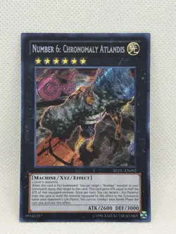 Yugioh! Number 6: Chronomaly Atlandis - REDU-EN092 - Secret Rare - NM - Image 1