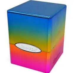 Ultra Pro Satin Cube Rainbow Finish Deck card Box Magic Yugioh Pokemon - Image 1