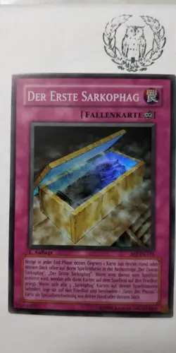 The First Sarcophagus - 1ST ED SUPER RARE NM AST-101 - YUGIOH * GERMAN* AST-DE - Image 1