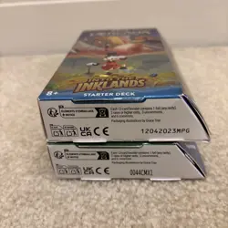 Disney Lorcana Into Inklands TCG Card Game Lot 2 Starter Deck Amber Emerald Ruby - Image 4
