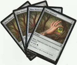 ✪ 4 MAGIC: The Gathering MOSS DIAMOND Artifact MTG PLAYSET *Artefakt - Image 1