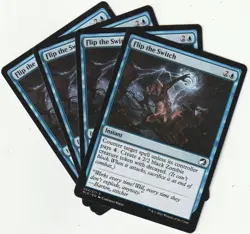 ✪ 4 MAGIC: The Gathering FLIP THE SWITCH Blue Instant MTG PLAYSET *Spontaneous Spells - Image 1