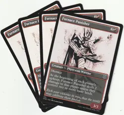 ✪ 4 MAGIC: The Gathering FURNACE PUNISHER Red Creature MTG PLAYSET *Rote Kreatur - Image 1