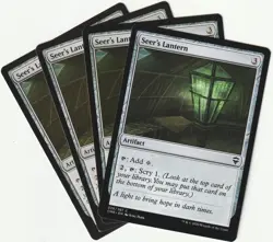 ✪ 4 MAGIC: The Gathering SEER'S LANTERN Artifact MTG PLAYSET *Artifact - Image 1