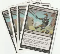 ✪ 4 MAGIC: The Gathering DARK BANISHMENT Black Instant MTG PLAYSET - Image 1