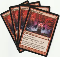 ✪ 4 Magic: The Gathering Epiphany Storm Enchantment | MTG | RED | PLAYSET - Image 1