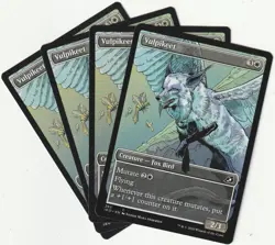 ✪ 4 MAGIC: The Gathering VULPIKEET White Creature MTG PLAYSET *Weisse Kreatur - Image 1