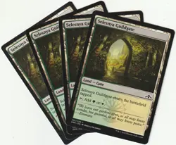 ✪ 4 MAGIC: The Gathering SELESNYA GUILDGATE Land MTG PLAYSET *Emmara - Image 1