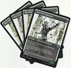 ✪ 4 MAGIC: The Gathering RUSTVINE CULTIVATOR Green Creature MTG PLAYSET *Kreatur - Image 1