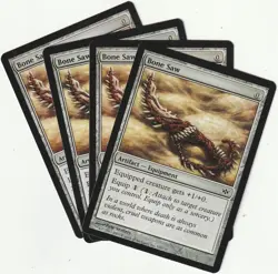 ✪ 4 MAGIC: The Gathering BONE SAW Artifact MTG PLAYSET *Artefakt - Image 1