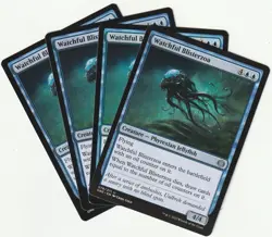 ✪ 4 MAGIC: The Gathering WATCHFUL BLISERZOA Blue Creature MTG PLAYSET *Kreatur - Image 1