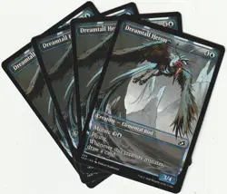 ✪ 4 MAGIC: The Gathering DREAMTAIL HERON Blue Creature MTG PLAYSET *Creature - Image 1