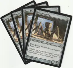 ✪ 4 MAGIC: The Gathering RUINED SERVITOR Artifact Creature MTG PLAYSET *Kreatur - Image 1