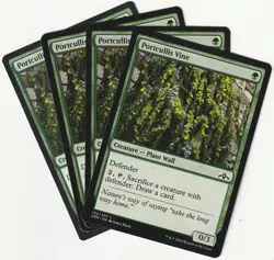 ✪ 4 MAGIC: The Gathering PORTCULLIS VINE Green Creature MTG PLAYSET *Creature - Image 1