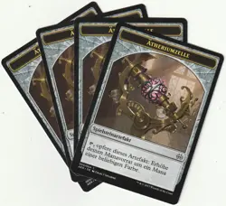 ✪ 4 MAGIC The Gathering ATHERIUMZELLE Token MTG PLAYSET AER/EN 2017 - Image 1