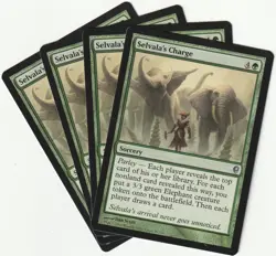 ✪ 4 MAGIC: The Gathering SELVALA'S LOT Green Sorcery MTG PLAYSET *Witchcraft - Image 1