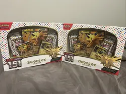Pokemon TCG Scarlet & Violet 151 Zapdos Ex Collection (LOT OF 2) FACTORY SEALED - Image 1
