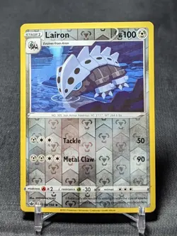 Lairon Uncommon Reverse Holo Metal Type Pokemon TCG Chilling Reign Card 110/198 - Image 1