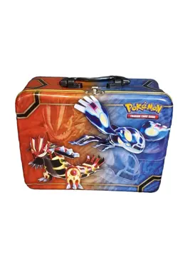 Pokemon Trading Card Game Case 2014 Graphics Collectible Lunchbox Tin, No Cards - Image 1
