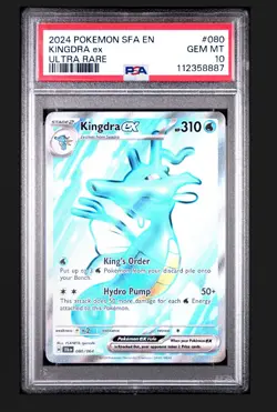 Kingdra EX 80/64 Shrouded Fable Full Art Holo Card Near Mint Condition PSA 10 - Image 1