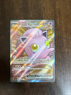 Pokemon TCG Scream Tail EX 197/167 Full Art Twilight Masquerade Card - Image 1
