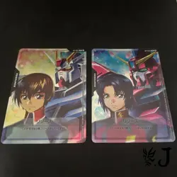 [2x Set] Gundam Card Game RP-007 Kira & RP-008 Aslan Resource Promo Japan - Image 1