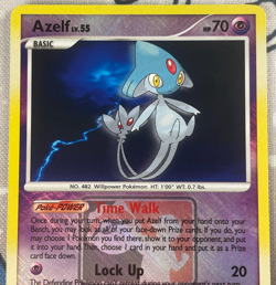 Azelf 19/146 Crosshatch Holo Pokemon League Promo Legends Awakened Card LP/NM - Image 2