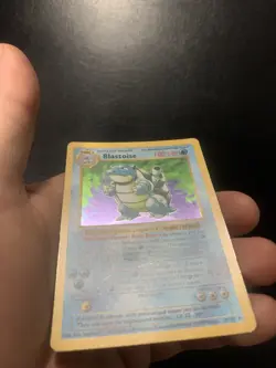 Pokemon TCG Blastoise Base Set Holo Shadowless Rare Card 2/102 - Image 1