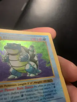 Pokemon TCG Blastoise Base Set Holo Shadowless Rare Card 2/102 - Image 4