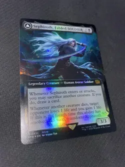 Ff Mtg Bundleenglish Expansion Artfoilthe Soldier Of Majesty Sephiroth - Image 3