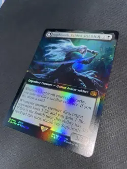 Ff Mtg Bundleenglish Expansion Artfoilthe Soldier Of Majesty Sephiroth - Image 4