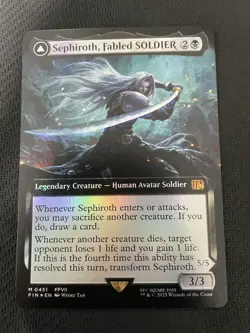 Ff Mtg Bundleenglish Expansion Artfoilthe Soldier Of Majesty Sephiroth - Image 1