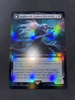 Ff Mtg Bundleenglish Expansion Artfoilthe Soldier Of Majesty Sephiroth - Image 2