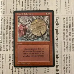 Mtg Wheel Of Fortune Revised Black Frame Fbb - Image 1
