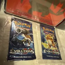 Sealed Pokemon Blastoise and Riachu Evolutions Booster Pack Lot of 2 - Image 1
