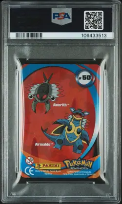 ANORITH ARMALDO #50 Pokemon Advanced Action Cards Lenticular - PSA 8 - Image 2